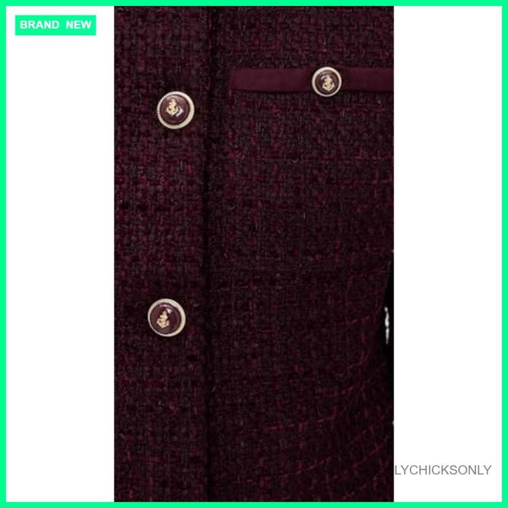 Polyester Wool Blend Casual Jacket with Faux Sued… - image 6